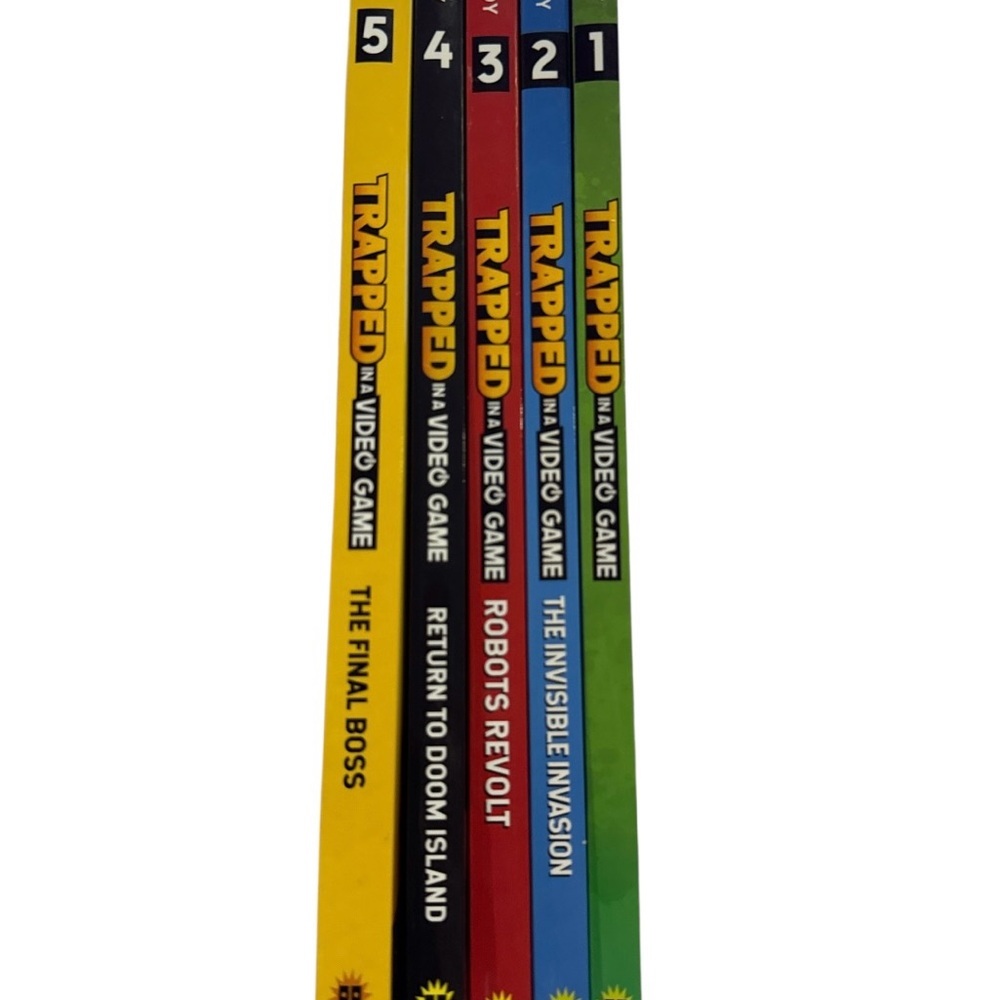 Trapped in a Video Game Series by Dustin Brady – 5 Book Set